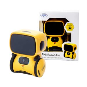 PNI Robo One interaktyvus išmanusis robotas, valdymas balsu, jutikliniai mygtukai, geltonas - Image 9