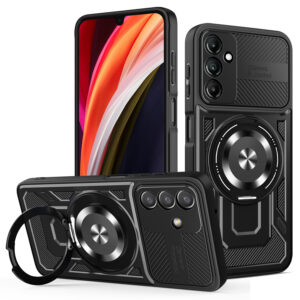 Defender Armor Mag dėklas, skirtas Samsung Galaxy A16 4G / A16 5G, juodas