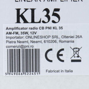 PNI radijo stiprintuvas KL 35 28-29.7MHz, AM-FM, 35W, 12V - Image 2
