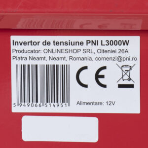 Įtampos keitiklis PNI L3000W maitinimo šaltinis 12V 230V išvestis - Image 12