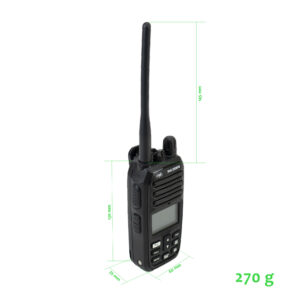Nešiojama jūrinė radijo stotelė PNI DS890, 88 kanalai, 10 orų kanalų, reguliuojamas Squelch, Roger Beep, Dual Watch, Scan, Call, NRC, 1800mAh baterija, IP67 - Image 3