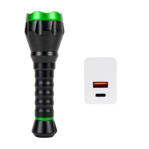 Žibintuvėlis PNI Adventure F750 žalia šviesa, aliuminis, LED 10W, 500 lm, iki 850 m, 4000mAh, IP44, 4000mAh komplekte, su pridedamu PNI CHG300 maitinimo šaltiniu