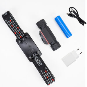 PNI Adventure F80 dvigubas LED galvos žibintuvėlis, 1000 lm, 6W, 2200 mAh, IP68, pakuotėje yra PNI CHG300 maitinimo šaltinis - Image 7