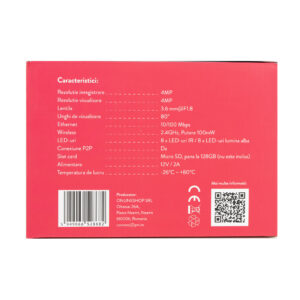 PNI IP440 WiFi PTZ belaidė vaizdo stebėjimo kamera, 4MP, skaitmeninis priartinimas, micro SD lizdas, autonominė, judesio aptikimo signalizacija, judesio sekimas - Image 12