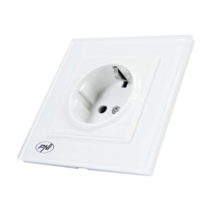 Paprastas įmontuojamas elektros lizdas PNI WP101W su stikliniu rėmeliu, 16A, 4000W, 230V - Image 7