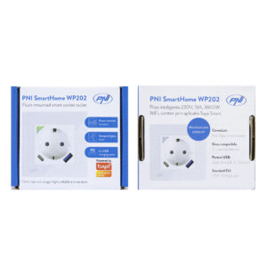 PNI SmartHome WP202 išmanusis WiFi lizdas, montuojamas į sieną, valdymas internetu, skirta „Tuya Smart“ programėlė, suderinamas su „Amazon Alexa“ ir „Google Home“ - Image 6