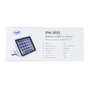 Infraraudonųjų spindulių LED prožektorius PNI IR30 vaizdo kameroms ir CCTV sistemoms, 30 IR LED, atstumas 80 m, IP66 - Image 7