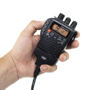 Nešiojama CB radijo stotelė PNI Escort HP 62DE vokiška versija, daugiastandartė, 4W, 12V, AM-FM, 5 lygių reguliuojamas ASQ, 9 lygių RF Gain, Dual Watch, Scan, Lock - Image 8