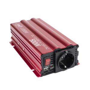 Įtampos keitiklis PNI L650W dvigubas maitinimo šaltinis 12V/24V, išėjimas 230V, 500W, modifikuota sinusinė banga, USB jungtis 5V 500mAh, su pridedamais maitinimo gnybtais ir cigarečių degiklio kištuku - Image 6