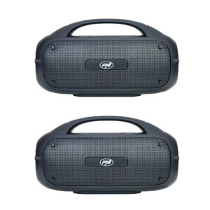 Set of 2 PNI FunBox BT600 portable speakers, pairing via Bluetooth with stereo sound function, 65W, IPX4 - Image 1