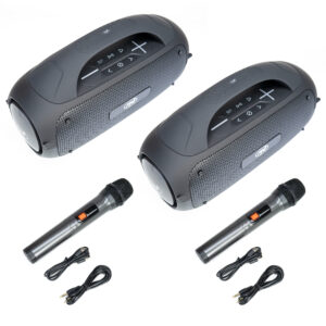 Set of 2 PNI FunBox BT600 portable speakers, pairing via Bluetooth with stereo sound function, 65W, IPX4 - Image 2