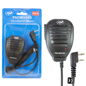 PNI MHS40 2 kontaktų PNI garsiakalbis-mikrofonas, suderinamas su PMR, VHF / UHF stotimis - Image 2