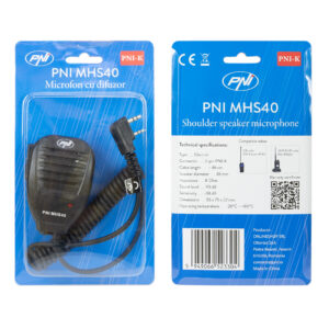 PNI MHS40 2 kontaktų PNI garsiakalbis-mikrofonas, suderinamas su PMR, VHF / UHF stotimis - Image 4