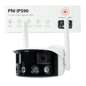 Vaizdo stebėjimo kamera PNI IP590, belaidė, su IP, dvigubas objektyvas, 2 x 2MP, 180 laipsnių, „micro SD“ kortelės lizdas - Image 14