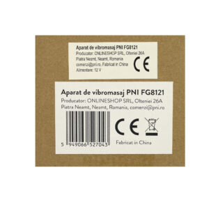 PNI FG8121 vibracinis masažuoklis, 7 masažo galvutės, 12 intensyvumo lygių, komplekte 2500 mAh baterija - Image 9