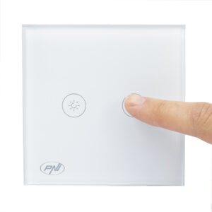 Dvigubas jungiklis su lietimui jautriu valdymu ir šviesos reguliatoriumi PNI SafeHome DIM202, 2X700W, su fazės laidu, be nulio, stiklinis - Image 4