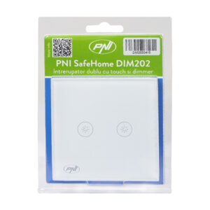 Dvigubas jungiklis su lietimui jautriu valdymu ir šviesos reguliatoriumi PNI SafeHome DIM202, 2X700W, su fazės laidu, be nulio, stiklinis - Image 9