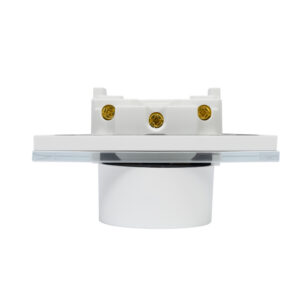 PNI WP222W paprastas x2 įmontuojamas lizdas su baltu stikliniu rėmeliu - Image 3