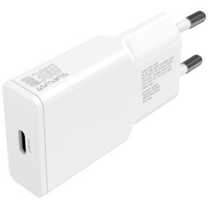 Sieninis įkroviklis 4smarts PDPlug Slim 30W GaN USB-C baltas - Image 1