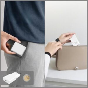 Sieninis įkroviklis 4smarts PDPlug Slim 30W GaN USB-C baltas - Image 4