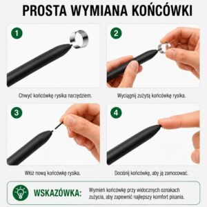4smarts Stylus Pen Multi-Device Pencil Pro EMR juodas - Image 4