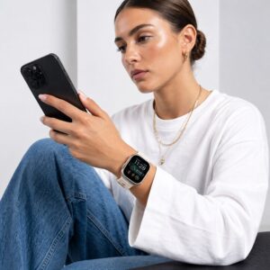 Tech-Protect SILICONE LINE WATCH 8 / 9 / 10 / 11 / 12 / SE / ULTRA (44 / 45 / 46 / 49 MM) STONE - Image 3
