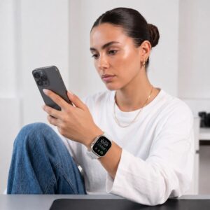 Tech-Protect SILICONE LINE WATCH 8 / 9 / 10 / 11 / 12 / SE / ULTRA (44 / 45 / 46 / 49 MM) LUNAR GREY - Image 3