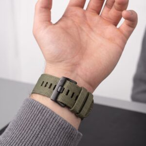 Tech-Protect NYLON CLASSIC GARMIN FENIX 5X / 5X PLUS / 6X / 6X PRO / 7X / 8 / 8 PRO / 9 / 9 PRO (47 MM) KARINIS ŽALIAS - Image 4