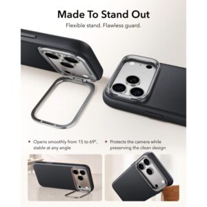 ESR ODINIS DĖKLAS SU STOVU IR MagSafe iPhone 17 PRO MAX / 18 PRO MAX JUODAS - Image 4