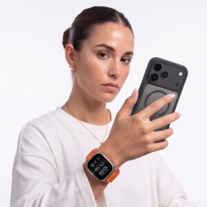 Tech-Protect NYLON PRO Watch 8 / 9 / 10 / 11 / 12 / SE / ULTRA (44 / 45 / 46 / 49 MM) ORANŽINIS - Image 4