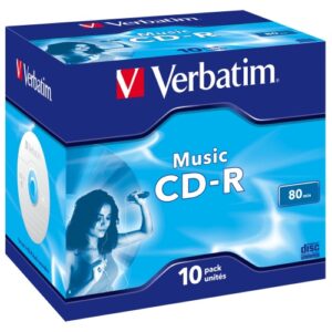 Verbatim 43365 CD-R 80min 16x Audio Music diskai (10 vnt pakuotėje)