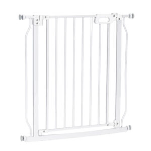 Balti plieniniai apsauginiai varteliai laiptams ir durims 75-83 cm ECOTOYS - Image 5