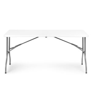 Sudedamas sodo kateringinis stalas 153x70 cm, lagamino tipo, baltas MultiGarden - Image 5