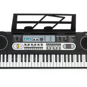 Didelis pianino klaviatūra su mikrofonu vaikams + maitinimo šaltinis - Image 5