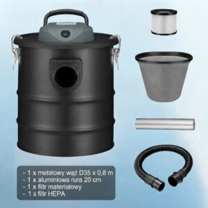 Pramoninis karščiui atsparus pelenų siurblys židiniui ir krosnelei, 15 l, 800 W - Image 5