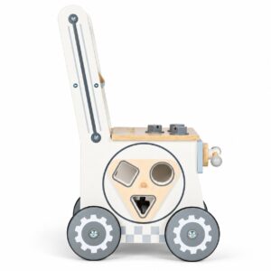 Medinis vaikiškas darbastalis su stumduku ir įrankiais, 34 dalys ECOTOYS - Image 5