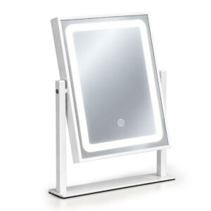 LED kosmetinis veidrodis 25x30 cm su apšvietimu, 3 spalvų režimai ModernHome - Image 5