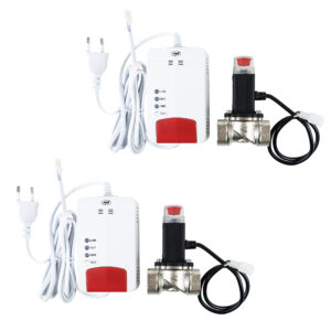 PNI Safe House Dual Gas 250 rinkinys su 2 jutikliais ir 2 solenoidiniais vožtuvais 3/4 colio, 85dB, baltas - Image 2