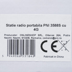 Nešiojama radijo stotelė PNI 3588S, GSM 4G, dviguba kamera, 2,4 colio spalvotas ekranas, Li-Ion 3800 mAh, IP68