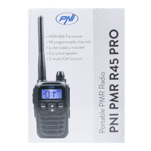 Nešiojama radijo stotelė PNI PMR R45 PRO 446MHz, 0.5W, 32 programuojami kanalai, 16 PMR ir 38 CTCSS bei 104 DCS tonai, IP67, Squelch 5 lygiai, VOX, TOT, BCL, Scan, Roger Beep - Image 5