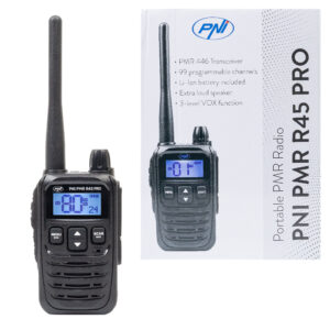 Nešiojama radijo stotelė PNI PMR R45 PRO 446MHz, 0.5W, 32 programuojami kanalai, 16 PMR ir 38 CTCSS bei 104 DCS tonai, IP67, Squelch 5 lygiai, VOX, TOT, BCL, Scan, Roger Beep - Image 22
