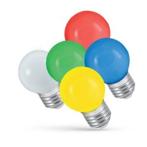 Lemputė Spectrum LED, P45, E27, 1W, raudonos spalvos - Image 3