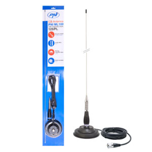 CB PNI ML100 antena, ilgis 100 cm, 26-30MHz, 250W, komplekte 125mm magnetas - Image 8