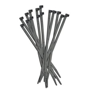 Tvirtinimo dirželis Elematic, 4,8 x 250 mm, juodas
