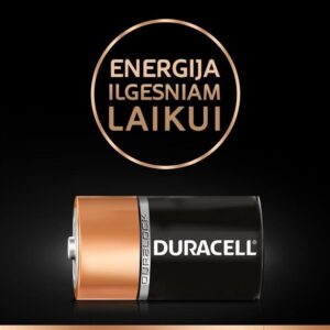 Elementai DURACELL, D/LR20, 1.5V, 2 vnt. - Image 2
