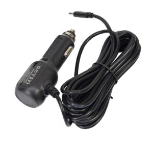 PNI automobilinis įkroviklis su USB-C jungtimi 12V/24V - 5V, skirtas automobiliniam vaizdo registratoriui, laido ilgis 3,5m