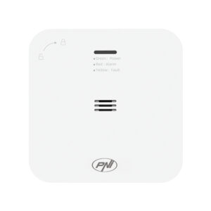 Anglies monoksido (CO) jutiklis PNI SafeHouse HS281 su „Wi-Fi“, valdymas per „Tuya Smart“ programėlę, maitinimas AA baterijomis, 85dB, garsinis ir vaizdinis signalas, tylusis aliarmas