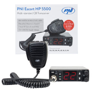 PNI Escort HP 5500 CB radijo stotelė, multistandartinė, 4W, AM-FM, 12V/24V, ASQ, RF Gain, komplekte yra cigarečių degiklio kištukas - Image 6