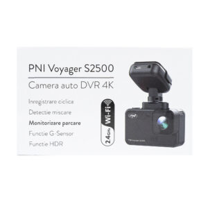 Automobilinė vaizdo registravimo kamera PNI Voyager S2500 WiFi, 4K UHD, 2 colių ekranas, ciklinis įrašymas, parkavimo stebėjimas, judesio aptikimas, vaizdo ir garso įrašymas, 12V/24V maitinimo šaltinis - Image 13