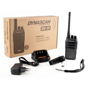 Nešiojama radijo stotelė PMR Dynascan EU-55, 446MHz, 0.5W, 16CH, CTCSS, DCS, 1500mAh, IP65 - Image 6